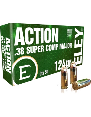 Eley Action 38 Super 124 Grain Full Metal Jacket Competition 50 Rounds 20 Boxes per Case