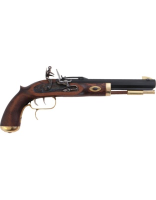 Traditions Trapper Pistol 50 Caliber Flintlock Blued/Hardwood
