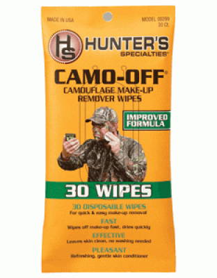 Hunters Specialties Face Paint Remover Pads Camo-Off 30-Pack