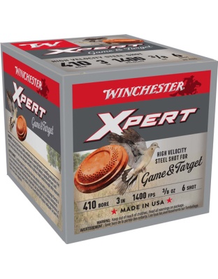 Winchester Ammunition Xpert Steel 410 3" 3/8 Ounce #6 25 Rounds 10 Boxes per Case