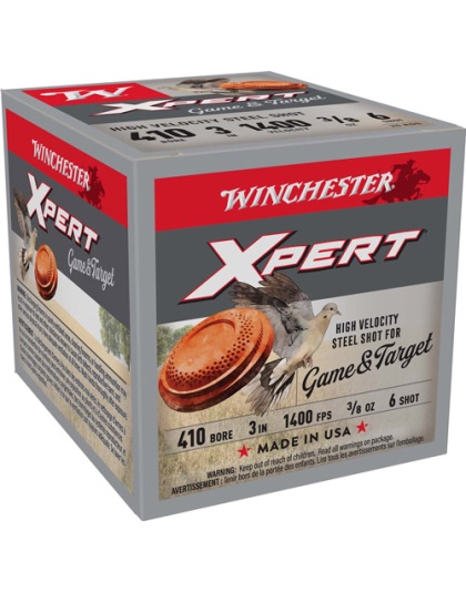 Winchester Ammunition Xpert Steel 410 3" 3/8 Ounce #6 25 Rounds 10 Boxes per Case