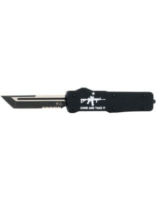Templar Knife Large Zinc Out-the-Front Come & Take It AR 3.5" D2 Srtd