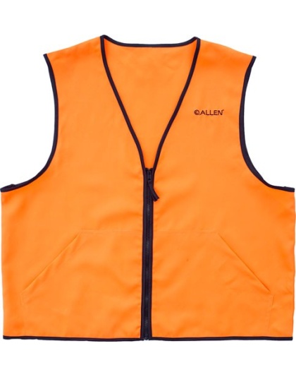 Allen Deluxe Hunting Vest Orange Large 2 Front Pockets